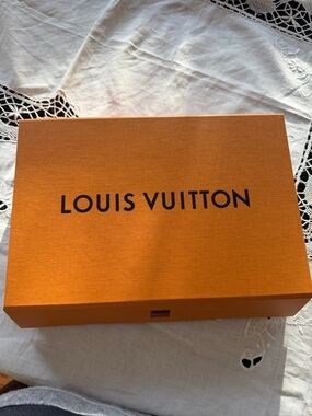 Louis Vuitton Orange Box with Black Logo